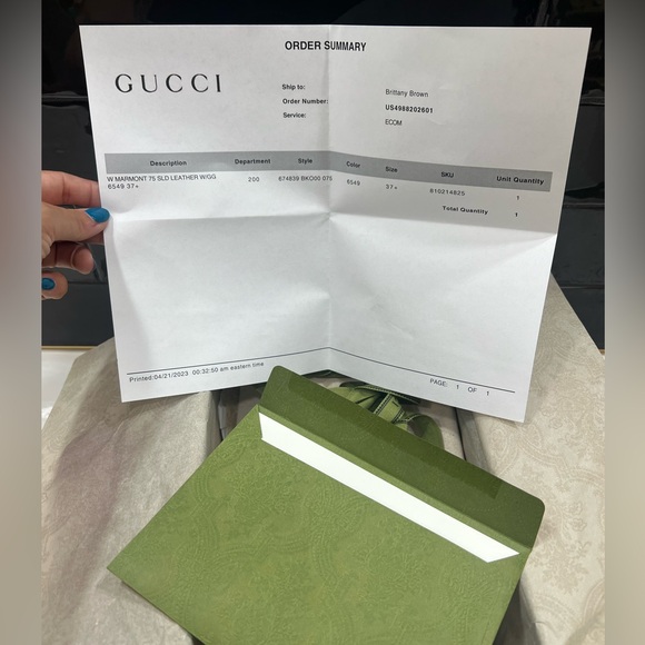 Gucci 85mm Double G leather mules, size 37.5 - Picture 11 of 11